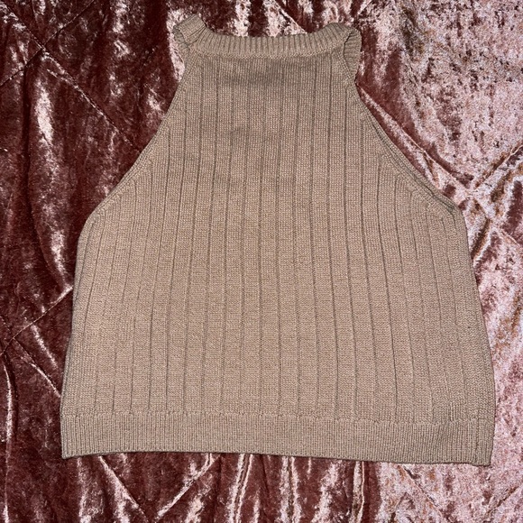 Tan Sweater Tank - Picture 2 of 3